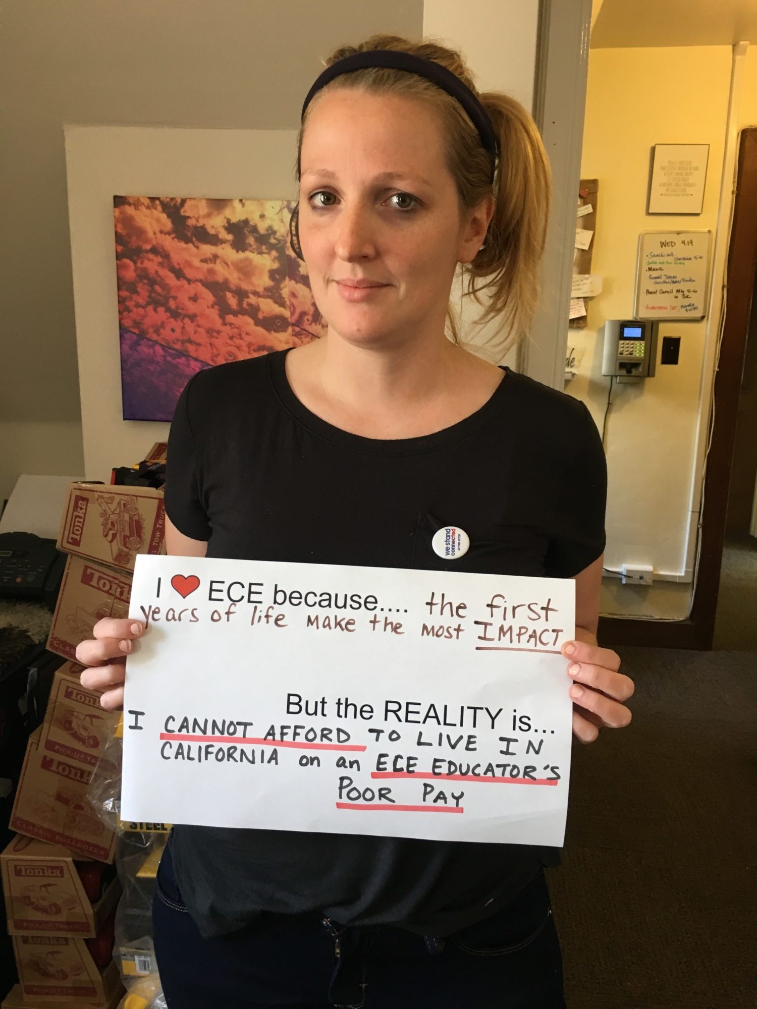 I love ECE because the first years of life make the most IMPACT. But the reality is... I cannot afford to live in California on an ECE educator's poor pay.
